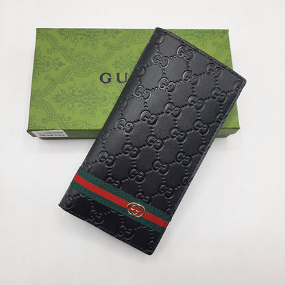 Classic Bi-Fold Gu.ci Wallet With Box AAA62665# Black