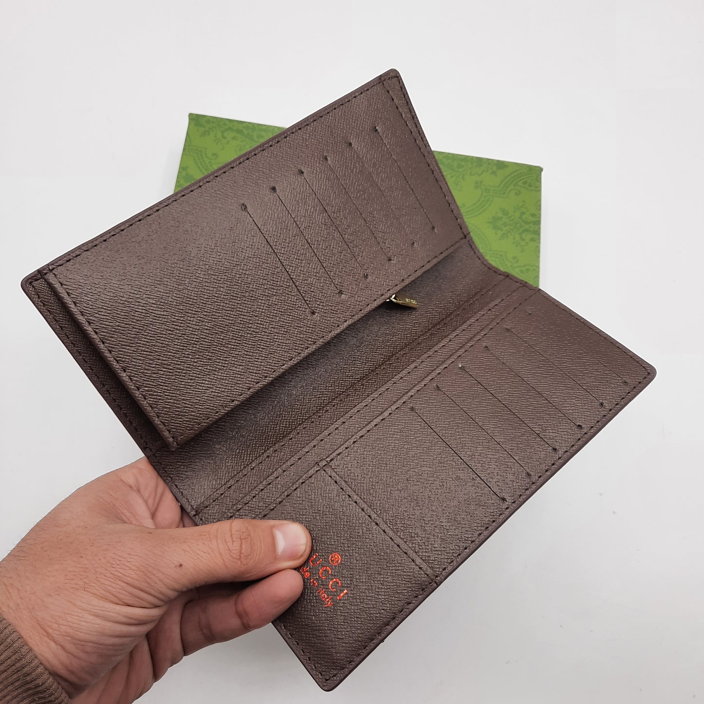 Classic Bi-Fold  Gu.ci Wallet With Box AAA62665#APRICOT