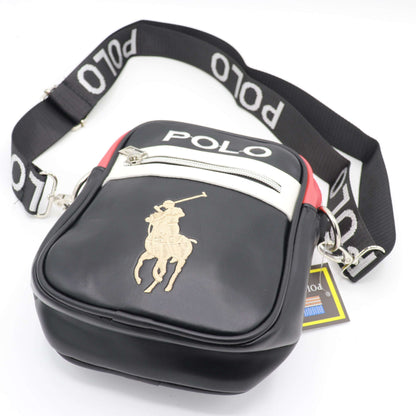 Polo Cross Body Famous Leather Men's Bag PCB-Black-01