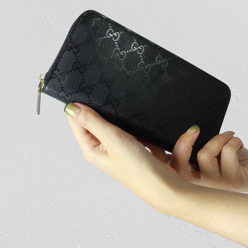 Stunning Gu.ci Wallet for Ladies 60017-Black