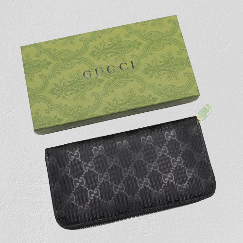 Stunning Gu.ci Wallet for Ladies 60017-Black