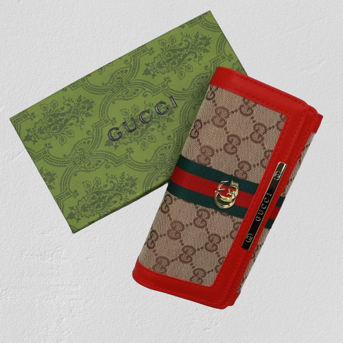 Stunning Gu.ci Wallet for Ladies 108-Red