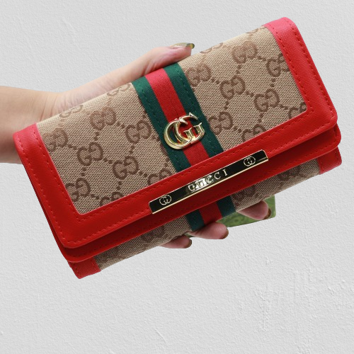 Stunning Gu.ci Wallet for Ladies 108-Red