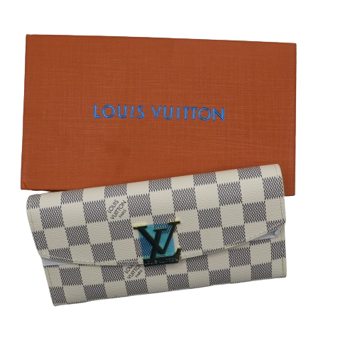 Latest LV 2in1 Wallet for Women 2005-2 White Plaid