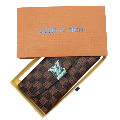 Latest LV 2in1 Wallet for Women 2005-2 Coffee Plaid