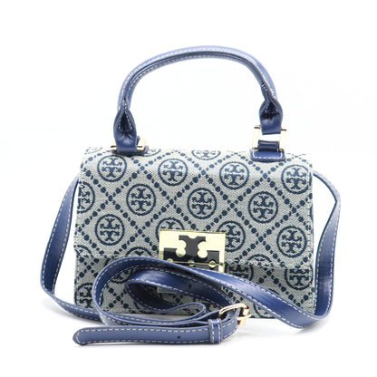 To.ry Bur.ch T Monogram Mini Jacquard Handbag TB06