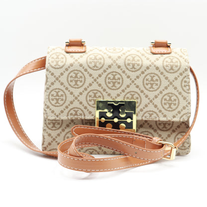 To.ry Bur.ch T Monogram Mini Jacquard Handbag TB07