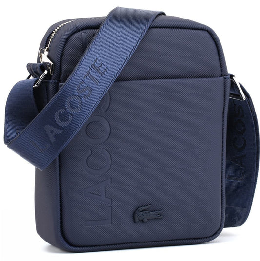 lac.oste Classic Men Shoulder Bag L-7131#Blue