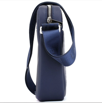 lac.oste Classic Men Shoulder Bag L-7131#Blue