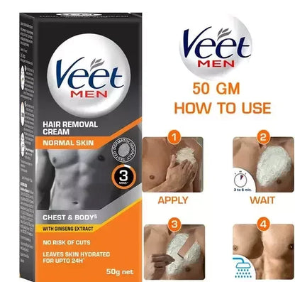 Veet Men Hair Removal Cream For Normal Skin 50G