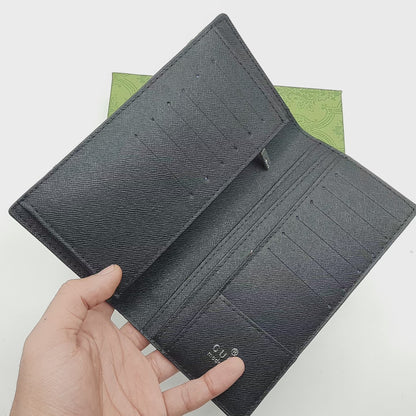 Classic Bi-Fold Gu.ci Wallet With Box AAA62665# Black